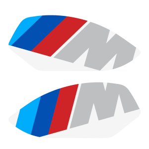 BMW S1000RR KNEE PADS PRINTED WHITE